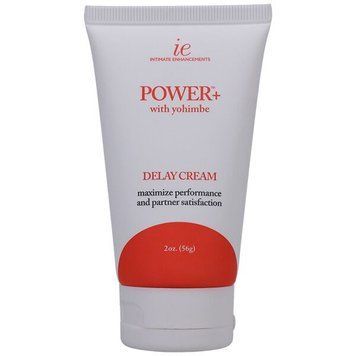 Мощный крем-пролонгатор Doc Johnson Power+with Yohimbe Delay Cream, экстракт Йохимбе, 56 г,  - 1