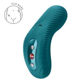 Накладний вібратор Fun Factory LAYA III Bottle Green, ефект постукування пальцем,  - 1