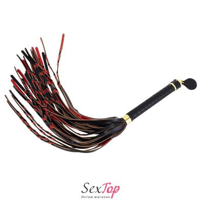 Флогер LOCKINK SEVANDA Red & Black Braided Tail Flogger - SX0876