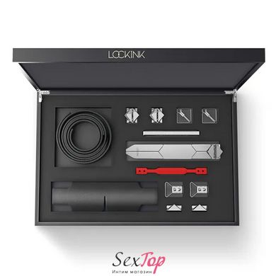 БДСМ-набор LOCKINK Teasing & Impact-Play Black Set - SX0825