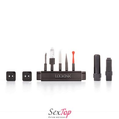 БДСМ-набор LOCKINK Teasing & Impact-Play Black Set - SX0825