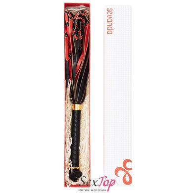 Флогер LOCKINK SEVANDA Red & Black Braided Tail Flogger - SX0876