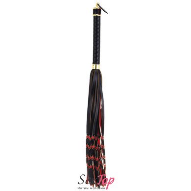 Флогер LOCKINK SEVANDA Red & Black Braided Tail Flogger - SX0876