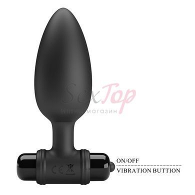 Анальная вибропробка черная Mr Play Vibrating Anal Plug &mdash;  фото товара 7