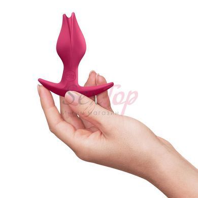 Анальная пробка Fun Factory BOOTIE FEM Raspberry, в виде бутона, диаметр 2,9 см, тонкий ограничитель &mdash;  фото товара 5