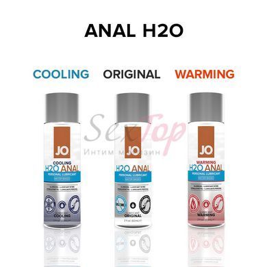 Анальна змазка JO ANAL H2O &mdash; WARMING (120 мл), розігрівальна, на водній основі - фото товару 5