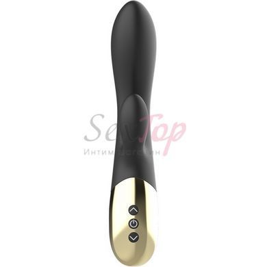 Вибратор вагинальный с клиторальным отростком черный Ibiza Super Soft Rabbit Vibrator &mdash;  фото товара 6