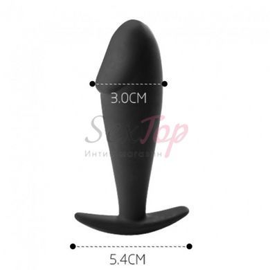 Анальная пробка черного цвета Uabdsm Anal Plug &mdash;  фото товара 2