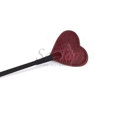 Шлепалка Liebe Seele Wine Red Riding Crop with Heart-Shape Tip &mdash;  фото товара 4