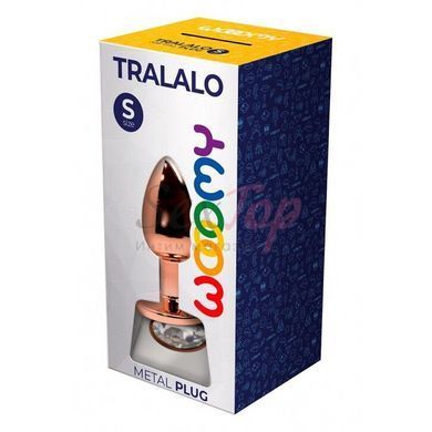Металлическая анальная пробка Wooomy Tralalo Size S, диаметр 2,8 см, длина 7 см &mdash;  фото товара 2