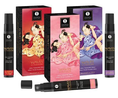 Спрей для посилення слиновиділення Shunga Waves of Pleasure Strawberry Sparkling Wine - фото товару 6