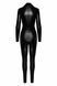 Комбинезон Noir Handmade F319 Caged wetlook catsuit with zippers and ring - XXL &mdash; фото 6 из 8