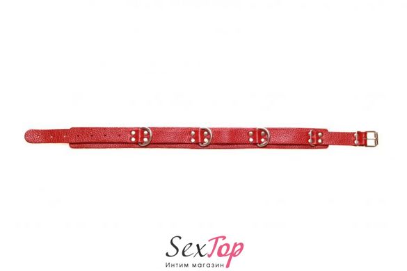 Нашийник Slave leather collar, red 280241 фото