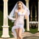 Эротический костюм невесты "Благочестивая Марта" One Size White SO2298 фото 1