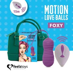 Вагінальні кульки з перловим масажем FeelzToys Motion Love Balls Foxy  1