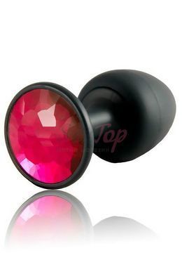 Анальная пробка Dorcel Geisha Plug Ruby L с шариком внутри, создает вибрации, макс. диаметр 4см &mdash;  фото товара 2