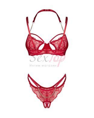 Комплект Obsessive Matildea 2-pcs crotchless set 2XL/3XL,  - 3