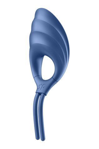 Эрекционное виброкольцо лассо Satisfyer Swordsman Blue, крепкая фиксация, 10 режимов, мощный мотор &mdash;  фото товара 1