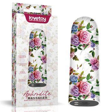 Компактний вібратор для клітора з принтом Lovetoy Rechargeable Aphrodite Massager, Разноцветный - 1