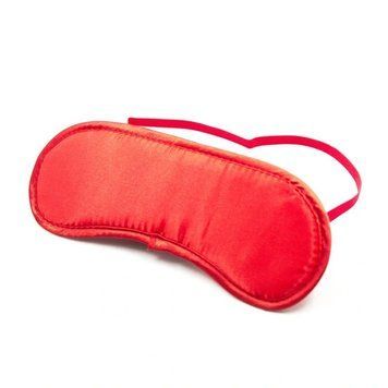 Маска на глаза БДСМ красного цвета Vscnovelty Blindfolds, Красный - 1