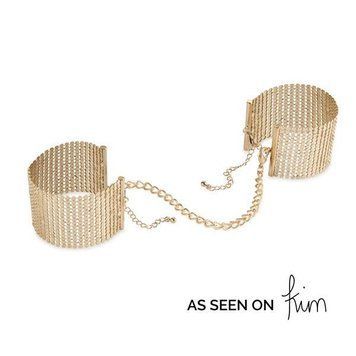 Наручники Bijoux Indiscrets Desir Metallique Handcuffs - Gold, металеві, стильні браслети &mdash; фото