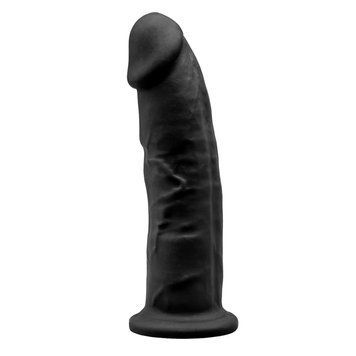 Фаллоимитатор SilexD Oscar Black (MODEL 2 size 9in), двухслойный, силикон+Silexpan, диаметр 5,4см,  - 1
