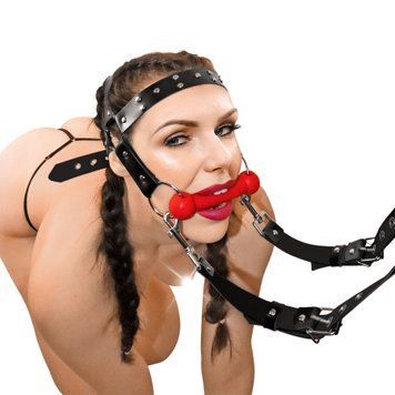 БДСМ кляп-упряжка Art of Sex - BDSM Gag Harness Pony,  - 1
