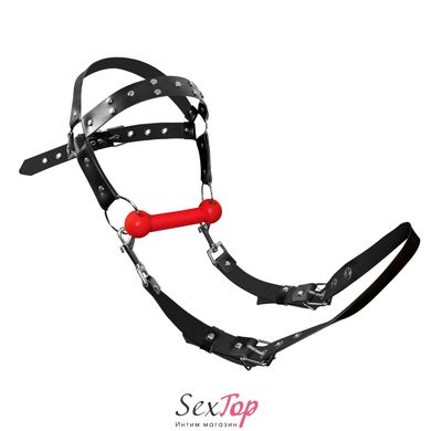 БДСМ кляп-упряжка Art of Sex - BDSM Gag Harness Pony - SO9795