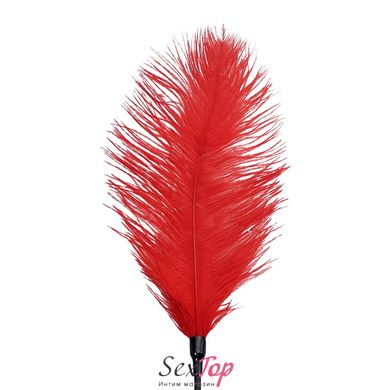 Щекоталка со страусиным пером Art of Sex - Feather Tickler, цвет Красный SO6999 фото