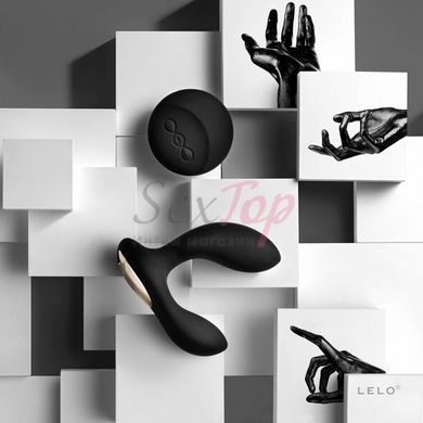 Масажер простати LELO Hugo Black, 2 мотори, пульт ДК, керування рухом - фото товару 3