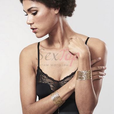 Наручники Bijoux Indiscrets Desir Metallique Handcuffs - Gold, металеві, стильні браслети - фото товару 8
