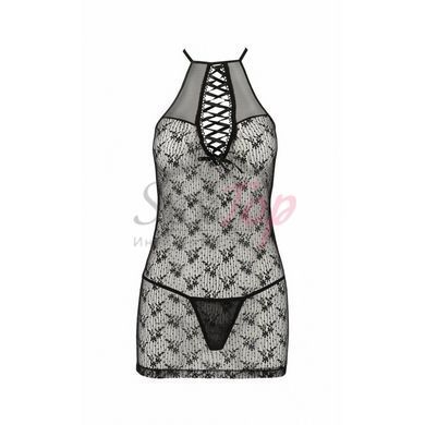 Полупрозрачная сорочка AZALIA CHEMISE black L/XL Passion &mdash;  фото товара 5