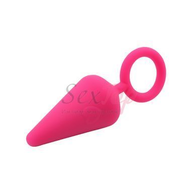 Анальний корок з кільцем рожевого кольору Chisa Candy Plug Medium, Рожевий - 4