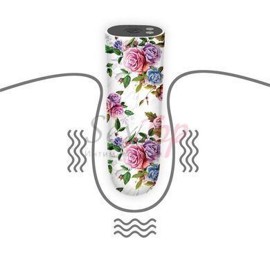 Компактний вібратор для клітора з принтом Lovetoy Rechargeable Aphrodite Massager - фото товару 4