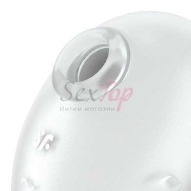 Вакуумный клиторальный стимулятор с вибрацией Satisfyer Cutie Ghost White &mdash;  фото товара 4