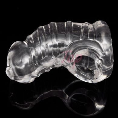 Силіконовий блокатор ерекції Chastity Cage L, Прозрачный - 2