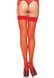 Прозорі панчохи зі швом Leg Avenue Sheer backseam stockings Red, one size &mdash; фото 1 з 2