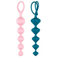 Набор анальных бус Satisfyer Beads Colored Розовый/синий 1