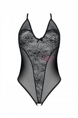 Боди с ажурным декором и открытым шагом Ursula Body black XXL/XXXL &mdash; Passion &mdash;  фото товара 8