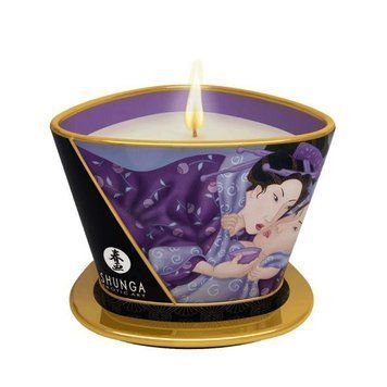 Масажна свічка Shunga Massage Candle &ndash; Exotic Fruits (170 мл) з афродизіаками,  - 1