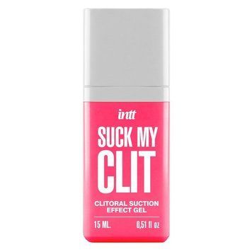 Смоктайзер для клитора Intt Suck My Clit Wild Strawberry (15 мл), клубника, гель с эффектом посасывания,  - 1
