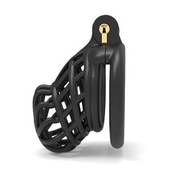 Пояс верности 3D для мужчин из нейлоновой смолы черного цвета Bdsm4u &mdash;  фото товара 1