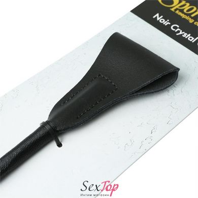 Шлепалка Sportsheets Crystal Crop Noir, ручка инкрустирована черными кристаллами SO2159 фото