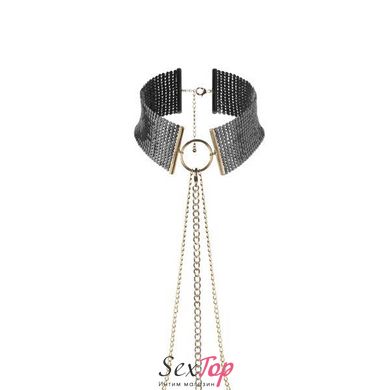 Ожерелье-воротник Bijoux Indiscrets Desir Metallique Collar - Black SO2665 фото