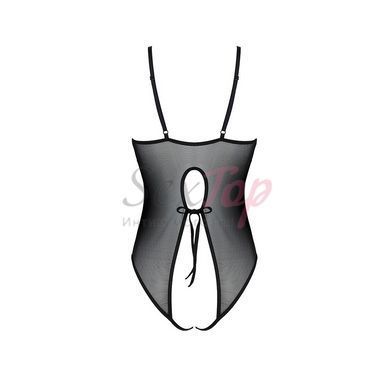 Боди с ажурным декором и открытым шагом Ursula Body black XXL/XXXL &mdash; Passion &mdash;  фото товара 4
