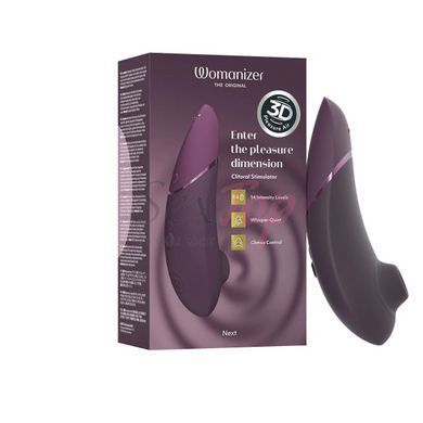 Вакуумний кліторальний стимулятор Womanizer Next Dark Purple - фото товару 8