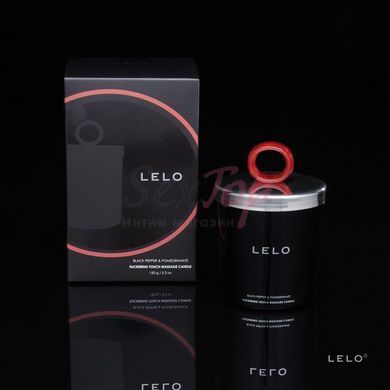 Масажна свічка LELO Massage Candle Black Pepper & Pomegranate, соєвий віск, 36 годин горіння - фото товару 2