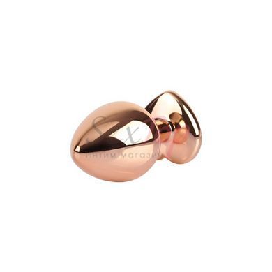 Анальная пробка с кристаллом в форме сердца цвета розового золота Chisa Heart Butt Plug размер Medium &mdash;  фото товара 4