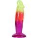 Дилдо Doc Johnson Crystal Jellies - 6.5 Inch Classic Dong - Rainbow &mdash; фото 2 из 6