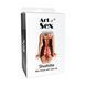 Сексуальное платье из сетки Art of Sex- Sharlotte черно/красное XS-M &mdash; фото 3 из 4